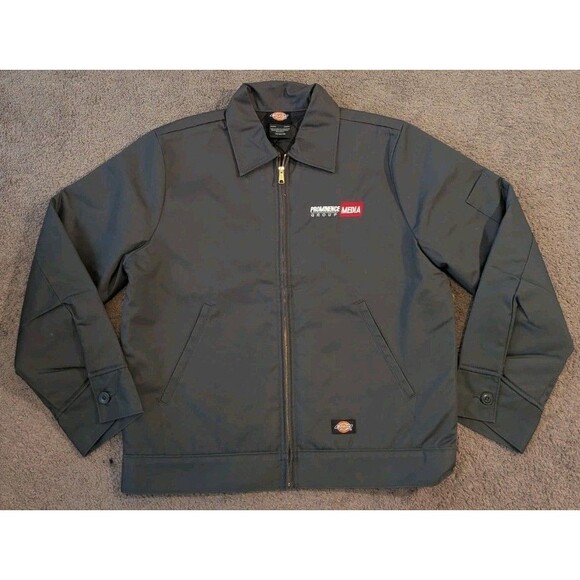 Dickies Insulated Eisenhower Gray Work Jacket TJ15CH Men's Medium Regular - Picture 1 of 7